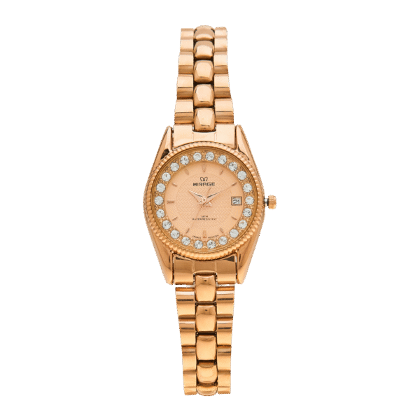 Jam Tangan Wanita Permata Analog RX 1580 L Gold Original Stainless - Image 2